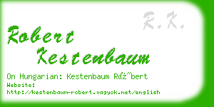 robert kestenbaum business card